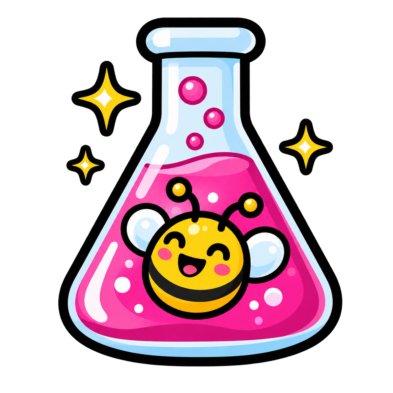Experimental Websting flask illustration
