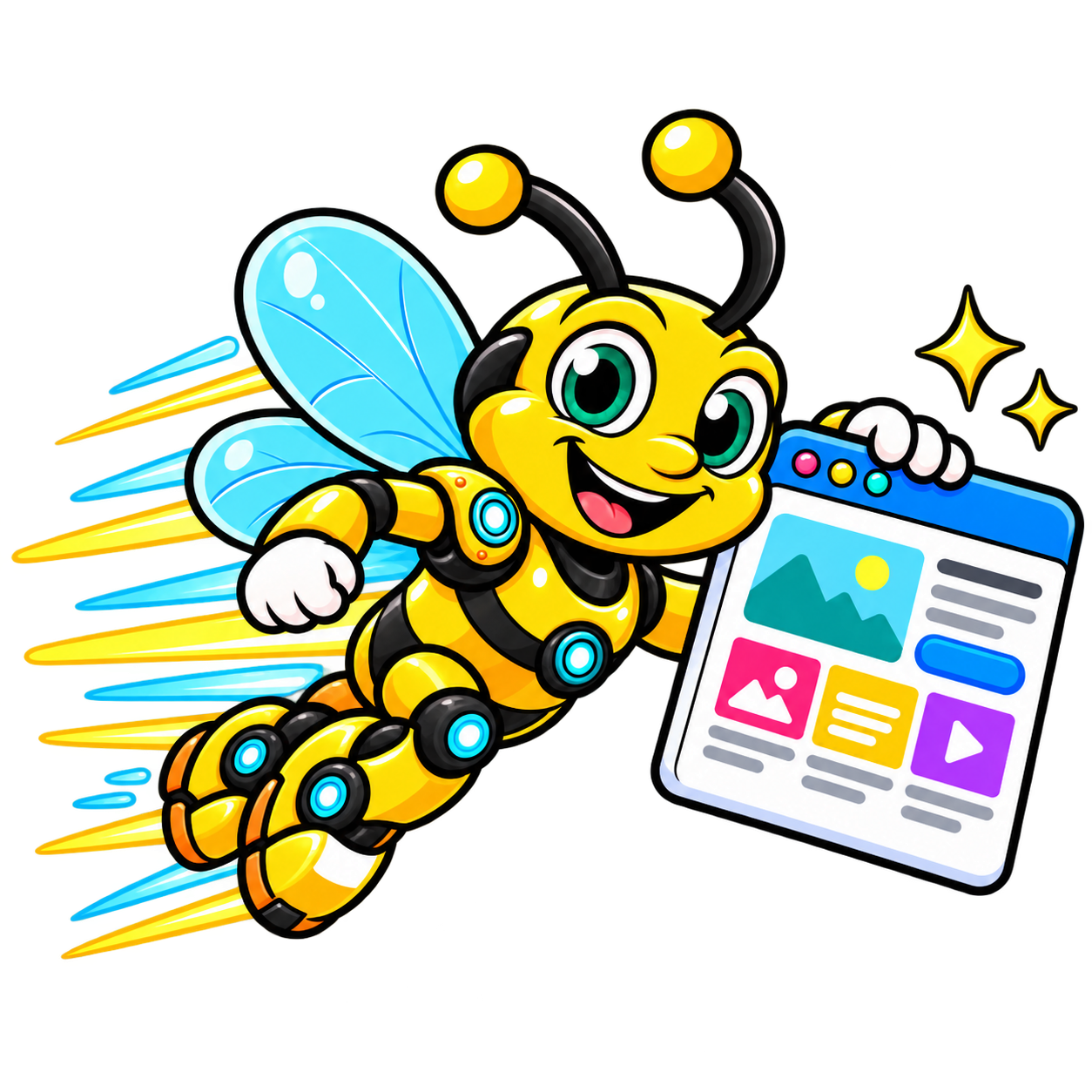 Websting bee moving quickly with website tools